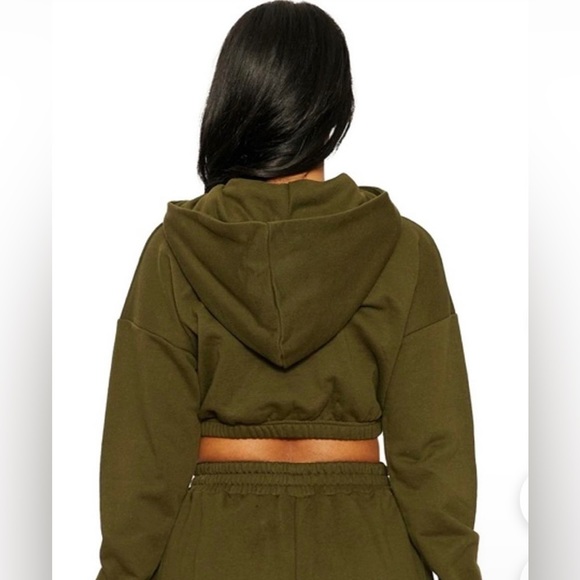 NWOT naked wardrobe cropped cream sweater - Picture 3 of 6